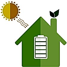Sun heating a house