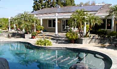 Solar pool heating